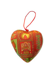 Fototapeta premium Christmas ornament, heart,