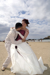 Fototapeta na wymiar mariage à la mer
