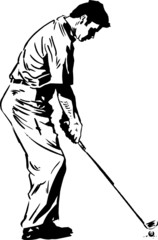 The Golf Swing Pose