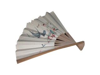 A Traditional Decorative Paper Fan.