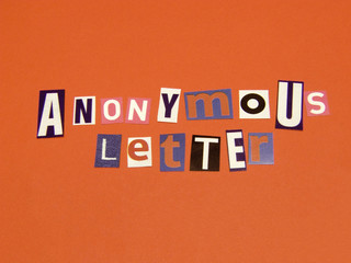 anonymous letter