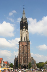 Fototapeta na wymiar Słynny Kościół Delft, Holandia