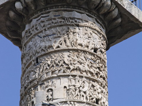 markus aurelius s&auml;ule in rom germanische historie