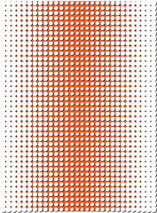 Red offset raster dot pattern