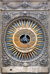 France, Paris: The clock of st Paul church