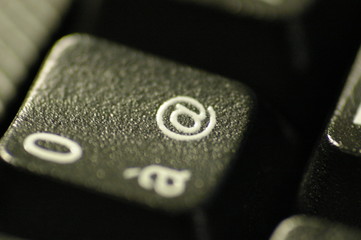 Touche arobase d'un clavier