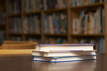 stacked books