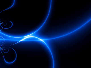 Dance of Blue Lights. fractal02yX2