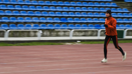 Fototapeta premium running woman
