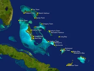 Foto op Plexiglas bahamas map © Vladislav Gajic
