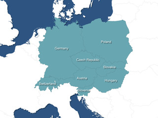 central europe map