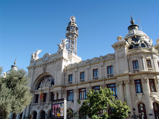 Obraz premium Edificio de Correos en Plaza del Ayuntamiento (Valencia) Spain