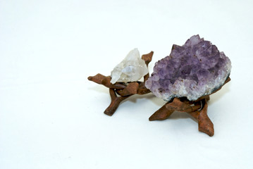 Crystal and Amethyst