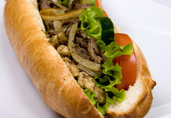 A french sub sandwich