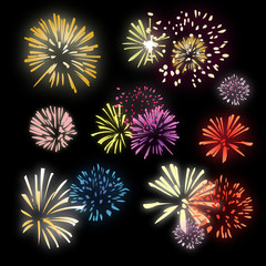 Feux d'artifice - Illustration