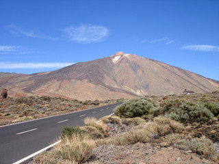 Heading for the volcano