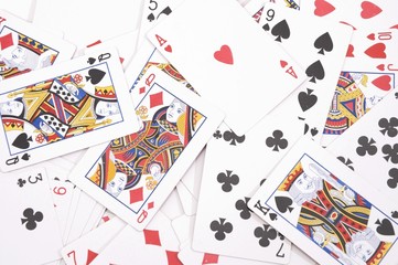 Gambling cards background