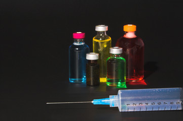 Medicine Vials and Syringe