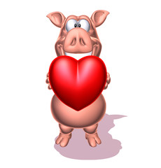 Cochon et amour