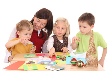 Fototapeta premium making Christmas cards