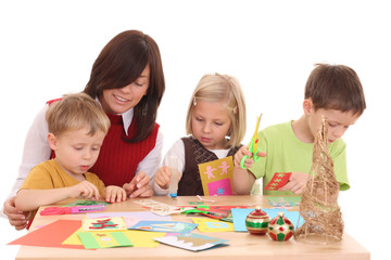 Fototapeta premium making Christmas cards