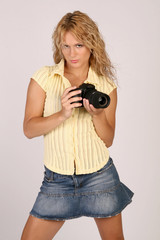 Model mit Kamera