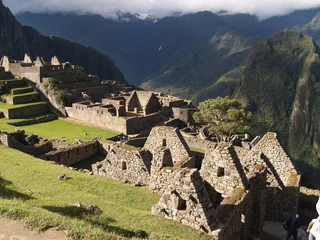 Crédence de cuisine en verre imprimé Machu Picchu Machu Picchu (Peru)