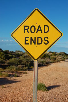 Sign: End of the road
