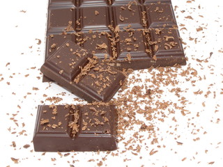 morceaux de chocolat noir