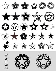 stars_including some retro star designs