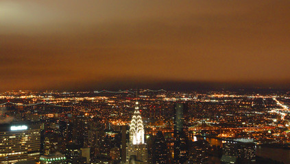 Fototapeta na wymiar new york at night