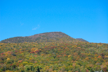 mountain view in autumn