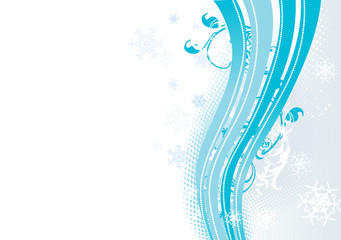 Surreal snowflakes design .