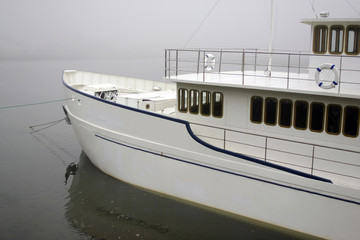 Naklejka premium White ship