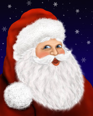 santa claus mit sterne