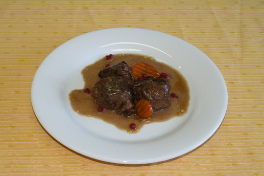 assiette de civet de sanglier