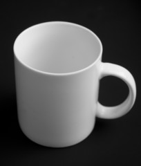 Empty white cup