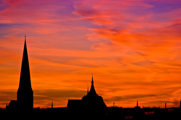 Obraz premium Feuerhimmel