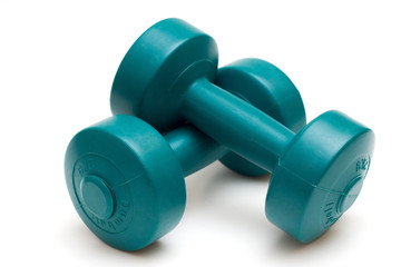 Dumbells isolated on white
