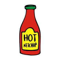Fototapeta na wymiar ketchup-flasche 