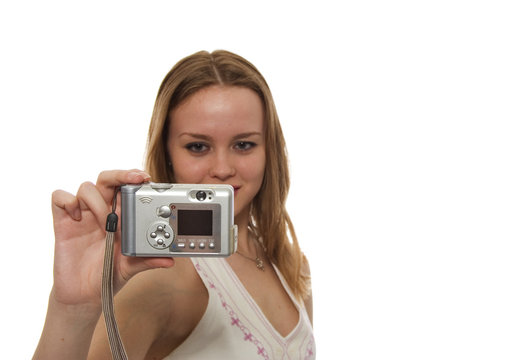 woman taking a picture