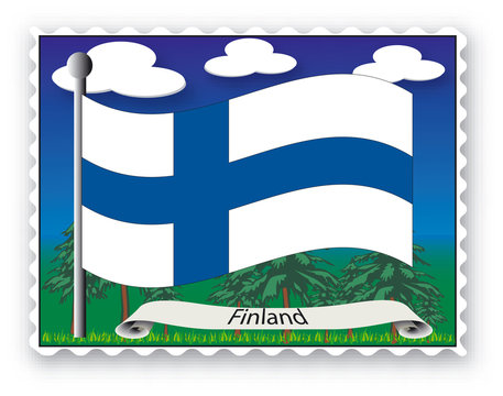 Briefmarke Finnland