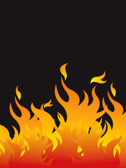 hot fire background 