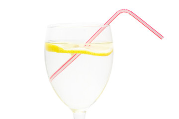 glass with straw and lemon 2