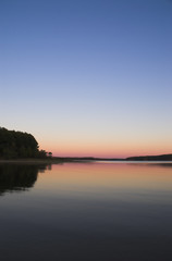 Fototapeta na wymiar Sunset over a Lake