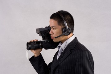 Man holding camera