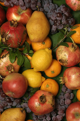 Various fruits background
