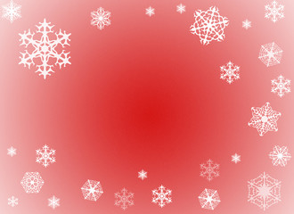 biglietto natale rosso con fiocchi