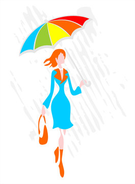 Woman with a umbrella