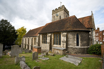 Fototapeta na wymiar Small church in Guildford, Surrey, England